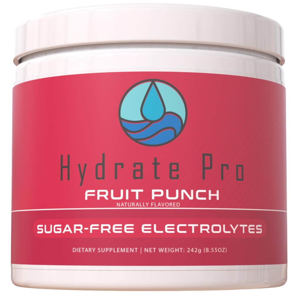Zuckerfreies Elektrolyt-Pulver | 1000mg Hoch-Natrium-Elektrolyt-Komplex | POTS Support & Keto Flu Prevention | 45 Servierungen Natürliche Hydration (Fruit Punch)