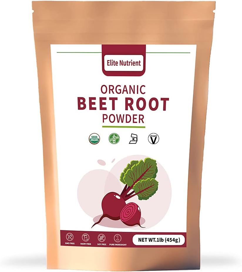 Bio-Beet Root Powder, Non-GMO, Glutenfrei, Vegan Superfood, Nitric Oxid Booster, erhöhen Stamina & Enhance Übung Leistung (16 oz.)