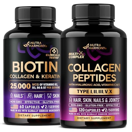 NUTRAHARMONY Biotine, kératine et gélules de collagène