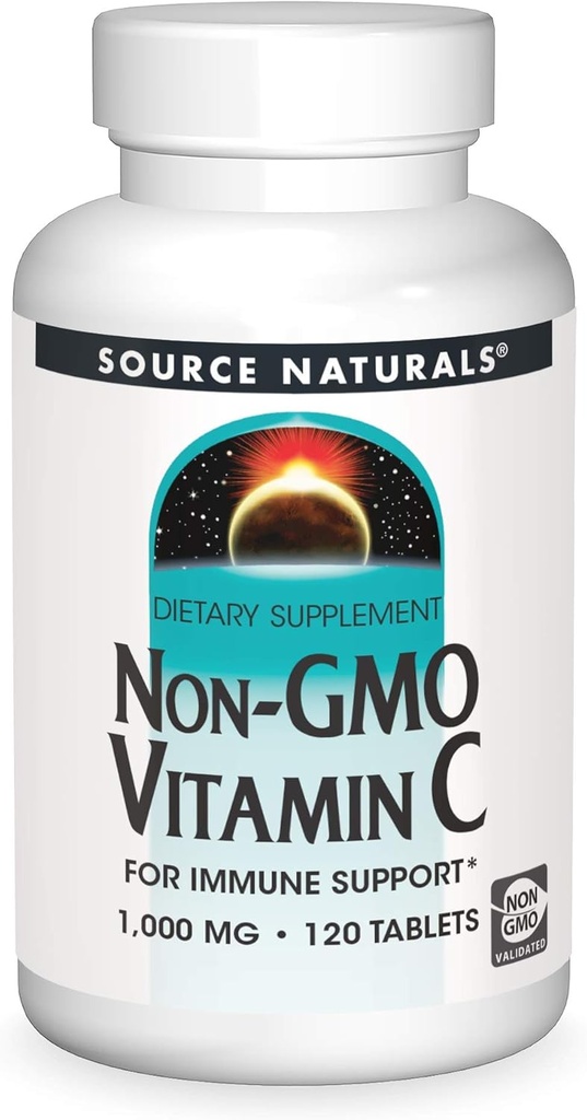 GERICHTSHOF Nicht-GVO Vitamin C Tablette, 120 Zähler