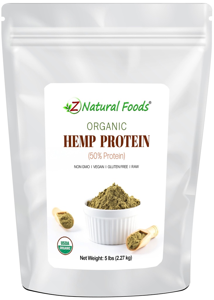 Bio Hanf-Protein-Pulver - Ungezwungen - Pflanzenbasierte Superfood für Glattereien, Shakes, Mealer Ersatz, Snacks Rezepte - Raw, Vegan, Non GMO, Glutenfrei - Bulk 5 lb Größe