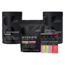 Sportforschung L-Glutamin (1.1 lbs), Sugar-Free Natural Flavored Hydrate Elektrolyte 16x Variety Packets und Creatine Monohydrate (1.1 lbs)