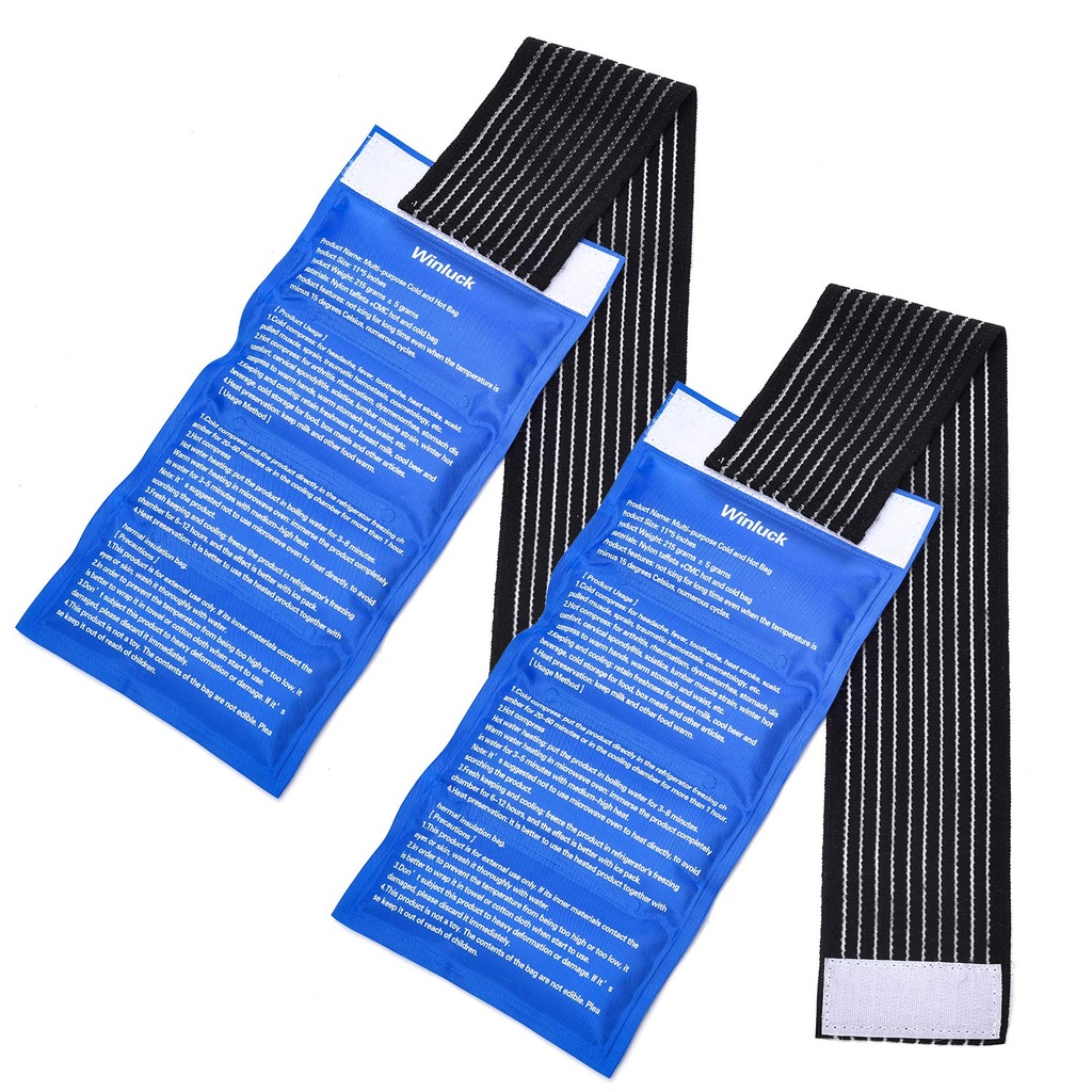 Gel Ice Cold Packs - (2-Piece-Set) Soft Reusable Cold/Hot Compress, bietet reichlich Gelenk und Muskelschmerzen. Flexible Therapie von Verletzungen - Schulter, Rücken, Knie, Hals, Knöchel &amp; Mehr.