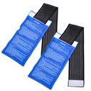 Gel Ice Cold Packs - (2-Piece-Set) Soft Reusable Cold/Hot Compress, bietet reichlich Gelenk und Muskelschmerzen. Flexible Therapie von Verletzungen - Schulter, Rücken, Knie, Hals, Knöchel &amp; Mehr.