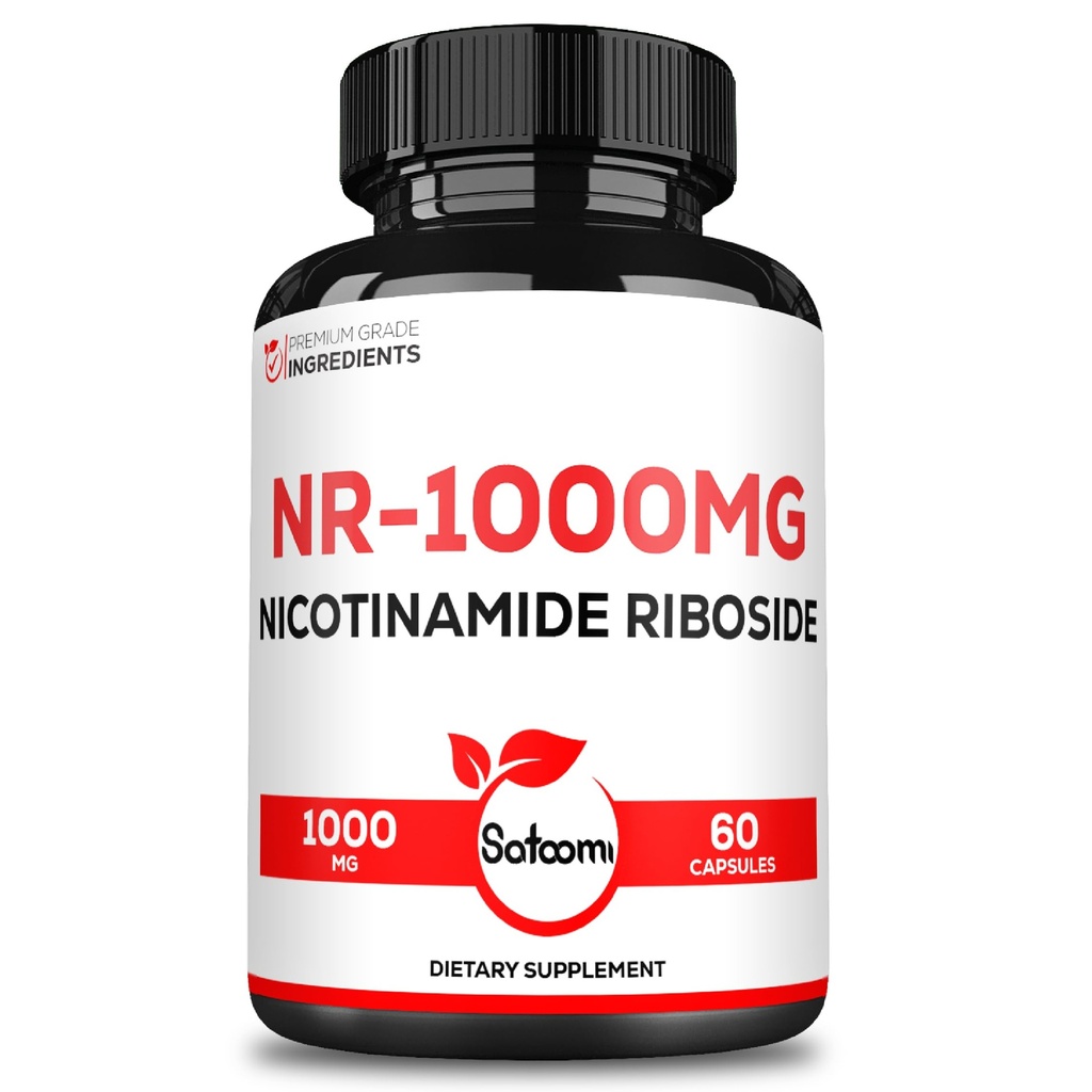 Satoomi NAD Nicotinamide Riboside - NR 1000mg Supplément - 60 Compte pour 30 jours