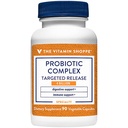 Le complexe probiotique Vitamine Shoppe 4 milliards d'UFC– Caps végétatifs ciblés – soutient la santé intestinale et la digestion avec un équilibre de souches probiotiques (90 capsules végétales)