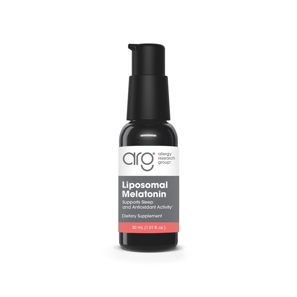 Groupe de recherche sur l'allergie Supplément de mélatonine liposomique - Spray de sommeil oral pour adultes, 1 mg de mélatonine liquide, formule à action rapide et pure - 1 Fl Oz