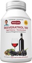 ANDREW MOINSMAN Resveratrol-100mg - 30 Capsules - Anti-oxydant bénéfique, naturellement apparent, sans alcool. Sans additifs