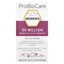 Probiotiques ProBioCare pour les femmes, Supplément probiotique multi-train de 50 milliards d'UCF, soutient la santé digestif, immunitaire, respiratoire et vaginale pour les femmes, sans gluten, 60 capsules