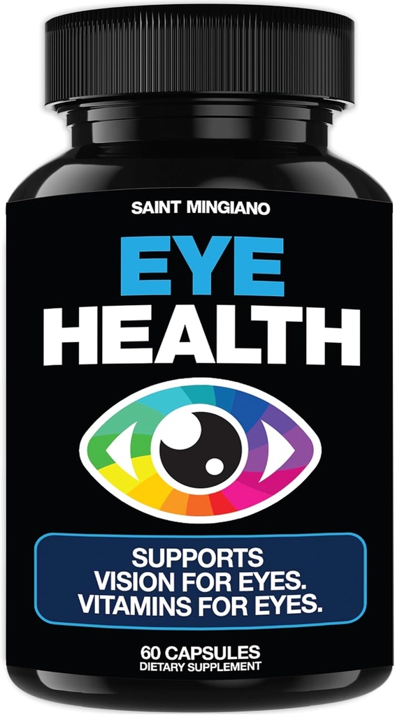 Eye Care & Vision Vitamins Supplement 60 Kapseln - unterstützt Augenhöhe, trockene Augen und Vision Gesundheit - unterstützt Vision, Ocular and Macular Health - 14 Wirkstoffe, Lutein.
