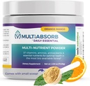 MultiAbsorb~Daily Essential, Multi-Nutrient Pulver für optimale Gesundheit, Vitamine, Mineralien, Antioxidantien, keine Füllstoffe oder Konservierungsmittel, Natürliche, Non-GMO, 30 Portionen (Orange-Mango)