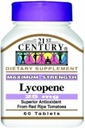 LYCOPÈNE , Concentration maximale, 25 mg, VALEUR DU VOYAGE (3X 60 COMPRIMÉS) par soins de santé du 21e siècle