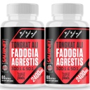 2400mg Fadogia Agrestis Tongkat Ali Supplements - Third Party Tested - 1400mg Fadogia Agrestis & 1000mg Tongkat Ali, Maximale Stärke, Muskelmasse & Athletic Performance, 2 Packungen