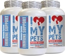 I LOVE MY PETS LLC Heart Support for Cats - CAT Immune Support - Booster - Healthy Supplement - cat Immune System - 180 Treats (3 Bottles)