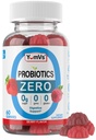 YUM-V'S - Gummies probiotiques de sucre zéro pour la santé digestive - Probiotiques sans sucre pour les femmes, les hommes et les enfants - Gummies probiotiques de santé de Gut pour les adultes et les enfants - Suppléments de gummy de soutien digestif - 60ct