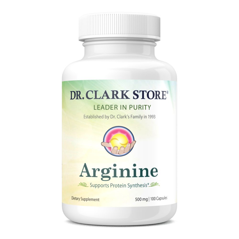 Dr Clark Arginine, 500 mg, 100 gélules de gélatine