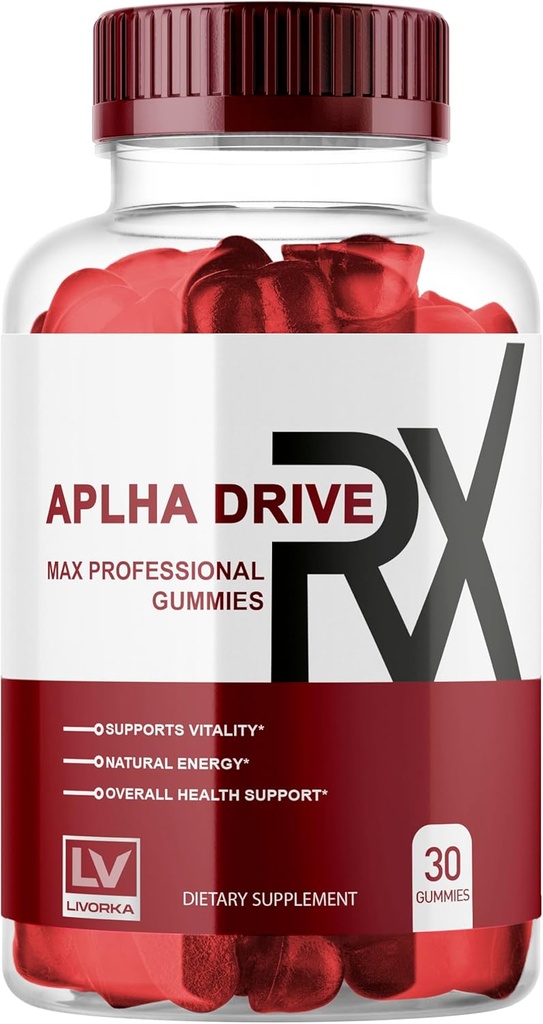 LIVORKA Alpha DriveRX Gummies, Alpha DriveRX Advanced Formula, Alpha DriveRX Gummy, Alpha DriveRX, Alpha DriveRX Pills Capsules 30 Gummies pendant 1 mois