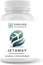 JetAway – Natural Sleep Support Supplement mit Bio-Fermented Melatonin – Jet Lag Support – Allergen-Free, No Jet Lag (60 Kapseln)