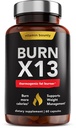 Vitamin Bounty Advanced Thermogenic Fat Burner für Männer und Frauen - Brennen X13 Gewichtsverlust Ergänzung mit 13 Leistungsstarke Inhaltsstoffe - Metabolism Booster, Energy & Appetite Control - 60 Kapseln