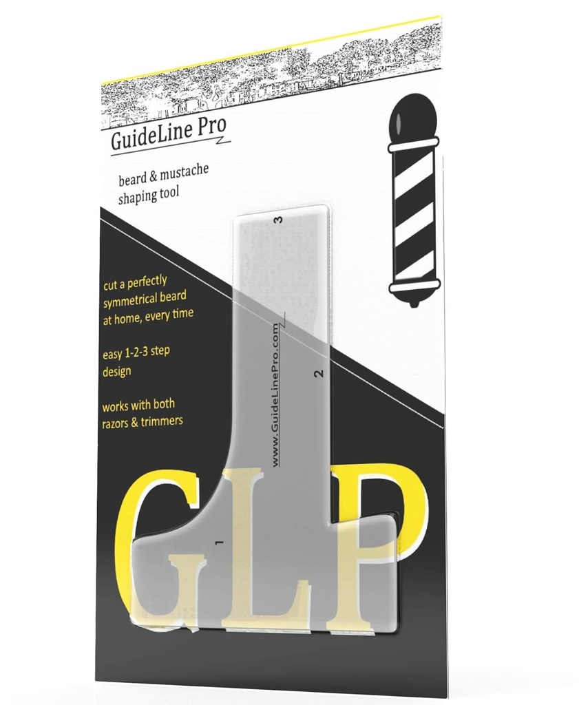 Bart-Vorlage, Bart Shaping Tool | für die Gestaltung eines perfekt symmetrischen Bart & Moustache - Bart Kit Zubehör