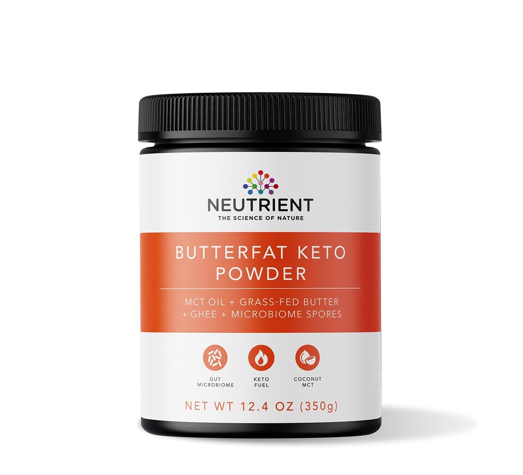 Neutrient Keto poudre d'huile de MCT avec huile de noix de coco MCT & Ghee avec beurre de gazon Délicious Morning Keto crème de café pour le soutien de la kétose