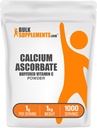 BulkSupplements.com Calcium Ascorbate Pulver - Gepufferte Vitamin C-Ergänzung, Calciumpulver - Vegan & Glutenfrei, 1g pro Servierung, 1kg (2.2 lbs) (Pack von 1)
