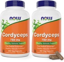 Nourritures Cordyceps 750mg 200 capsules de légumes - Champignon Mycélium Cordycep Sinensis biologique dans les capsules non organiques - végétalien, non-OGM