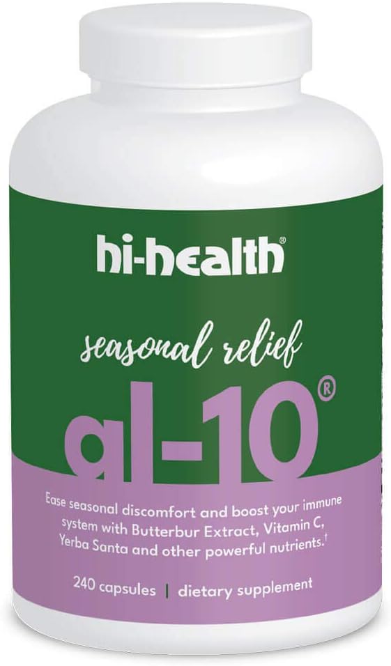 Hi-Health AL-10 Saisonal Relief Natürliche nicht-Drowsy Immun Booster, 240 Kapseln
