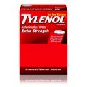 Tylenol Extra Strength Acetaminophen Caplets, 500 mg, Schmerzlinderung & Fever Reducer für Kopfschmerzen, Rückenschmerzen, Toothache, Menstrual Cramps & Schmerz, Travel-Friendly Packaging, 2-Caplet Pouches, 50 Count