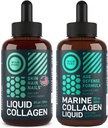 WILD FUEL Marine flüssiges Kollagen und flüssiges Kollagen mit Biotin Enhanced Collagen Bundle