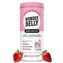 Wunderbar Antacid, Effektive Sodbrennen und Instant Acid Indigestion Relief, extra Stärke Kautabletten, 1000 mg Calciumcarbonat, No Talc oder Dye, Erdbeermilchshake, 120 Count