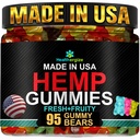 Hanfgummis schlafen Edibles for Peace and Relaxation-High Potency Pure Extra Strength Hemp Oil-Made in USA