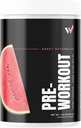Peak Performance Meilleur pré-entraînement en poudre : mélange énergétique avec l theanine, bêta-alanine, bêtaine anhydre, Alpha GPC & B-Vitamines - sans sucre pour les hommes et les femmes - Saveur de pastèque douce