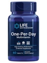 Prolongation de la durée de vie Multivitamine par jour – emballée avec plus de 25 vitamines, minéraux et extraits de plantes, Quercetin, 5-MTHF et plus – 1-Daily, non-OGM, sans gluten – 60 comprimés