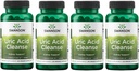 Swanson Uric Acid Cleanse - Supplément naturel Promouvoir le soutien du rein - Caractéristiques d'une puissante combinaison de 7 herbes - (60 capsules de légumes) 4 Pack