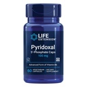 Lebensverlängerung Pyridoxal 5'-Phosphate Caps—Vitamin B6, 100 mg, Bioactive B6 for Cardiovascular, Kidney & Nerve Health – Glutenfrei, Non-GMO, Vegetarisch-60 Vegetarische Kapseln