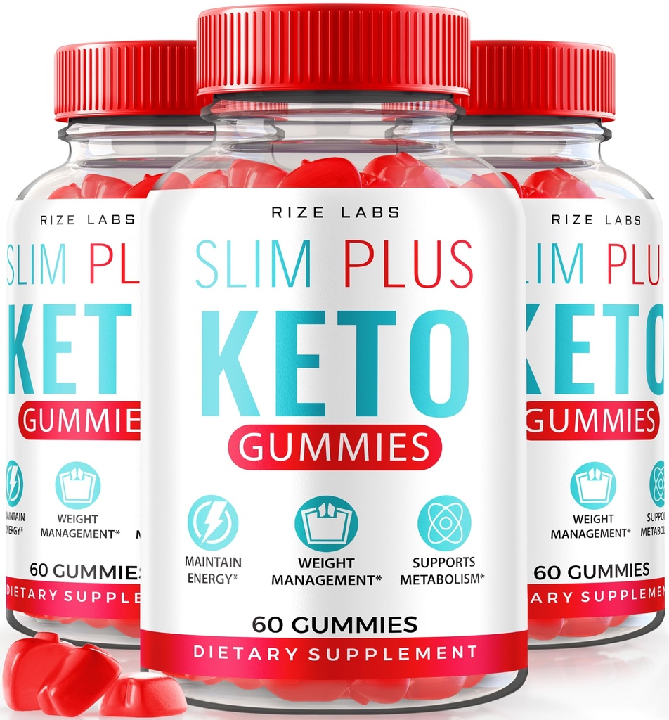 rize labs - Slim Plus Keto ACV Gummis für Fortgeschrittene Gewichtsverlust, All Natural Apple Cider Essig Supplement (180 Gummi)