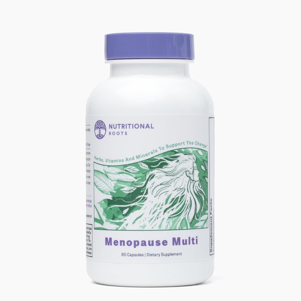 Ernährungswurzeln 5-in-1 Menopause Unterstützung Vitamine für Frauen, vergütete Vitamine, Mineralstoffe, Probiotika und Bio-Kräuter, Third Party Tested, Doctor's Choice, 30 Portionen