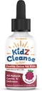 Kidz Cleanse | Zeolite Detox für Kinder | Entwicklung, Verhalten, Energie und Gut Gesundheit Unterstützung Ergänzung | Einfach zu nehmen, reine flüssige Zeolite Tropfen + Methyl B12 + D3 (Raspberry Flavor) - 2oz