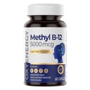 OxyEnergy Méthyl Vitamine B12 5000mcg, supplément de méthylcobalamine B-12 avec folate, support des nerfs, métabolisme énergétique et cognitif,60 capsules