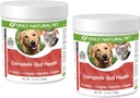 Nur natürliches Pet Complete Gut Health Complex - Probiotics & Digestive Enzym-Ergänzung für Hunde & Katzen - Fördert gesunde Verdauung, Immunsystem, Nährstoffabsorption -3,5oz Pulver (Pack von 2)