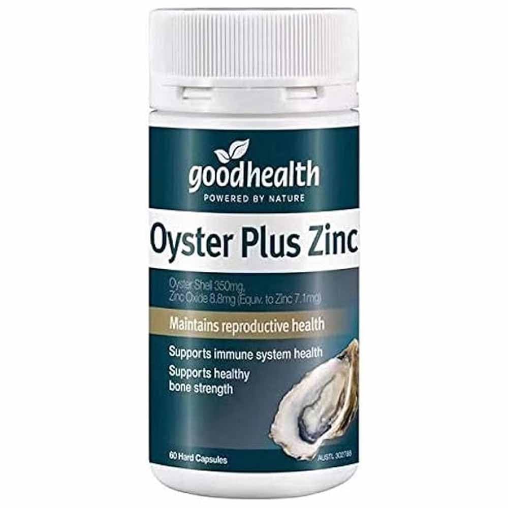 Goodhealth Oyster Plus – 60 Capsules – Supplément Nutritif Marine avec Zinc et Taurine pour la Santé et la Vitalité – Supporte l'Immune et la Guérison Reproductive