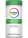 Rainbow Light Counter Attack Immununterstützung, Nahrungsergänzung bietet Immununterstützung, mit Vitamin C, Zink und 3 gezielte Kräutermischungen, Vegan und Gluten frei, 90 Zähler