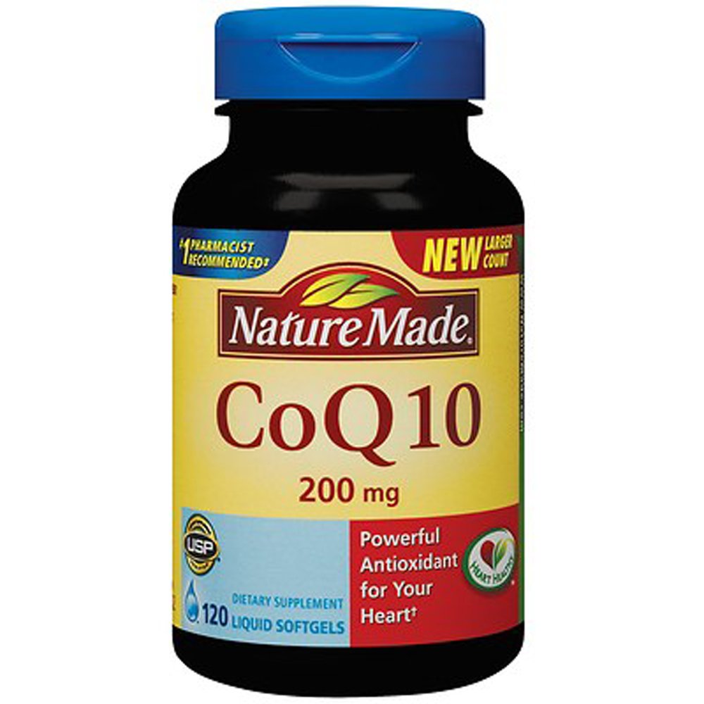 Nature faite CoQ10 naturellement orange 200 mg - complément alimentaire 120 Softgels