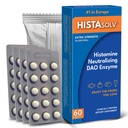 Medagel HISTAsolv Extra Strength DAO Enzym-Ergänzung für Histamin Food Intolerance - Eases Digestive Discomfort - Patentierte Technik - Made in Austria - 60 Pack