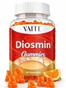 VAITE Diosmin 1000mg - Vein-Supplements für Varicose Veins - Bein-Gesundheitsergänzung Formel Venous Optimizer, Citrus Bioflavonoids, Hilft, Zirkulation für Beine, Kaugummis, 60 Vegan Gummis