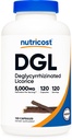 Nutricost DGL Deglycyrrhizinated Licorice Extract 120 Capsules for 120 Servings Per Bottle - GMO Free and Gluten Free, Vegan