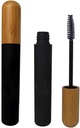mollensiuer 2Pcs 6ml Nachfüllbare leere Mascara Tube Bottles Vials Black Reusable Eyelash Cream Container Bottle mit Wimpern Wand und Bambus Cap für DIY Mascara, Reise