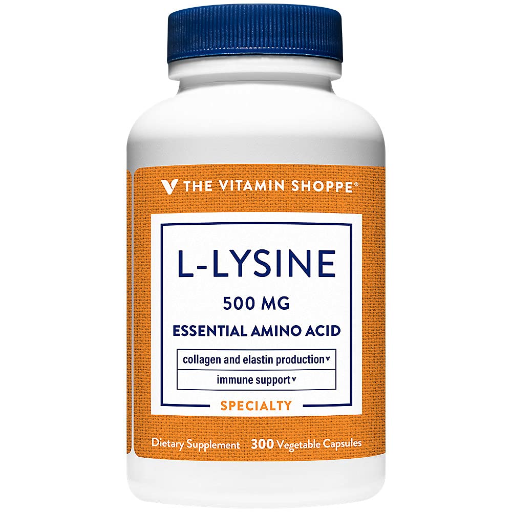 Der Vitamin Shoppe L-Lysine 500MG Einmal täglich (300 Kapseln)