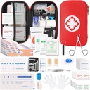 Mini Travel First Aid Kit, Notfall-Kit mit 201PCS Erste Hilfe Lieferungen und wasserdichte Compact Bag, Survival Medical Kit für Home Car Office Camping Wandern